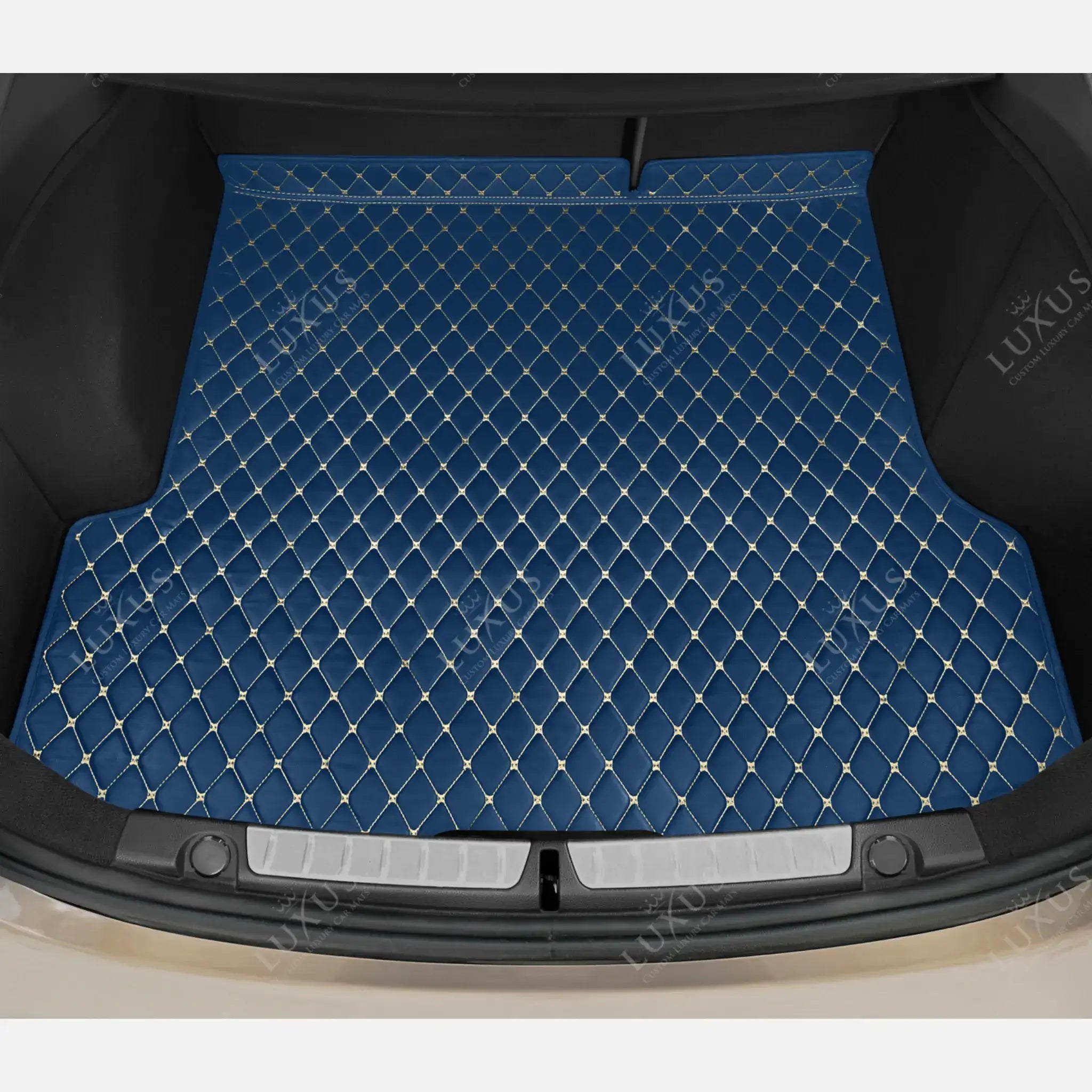 Luxus Car Mats™ - Tapete para maletero/maletero de cuero de lujo azul vintage