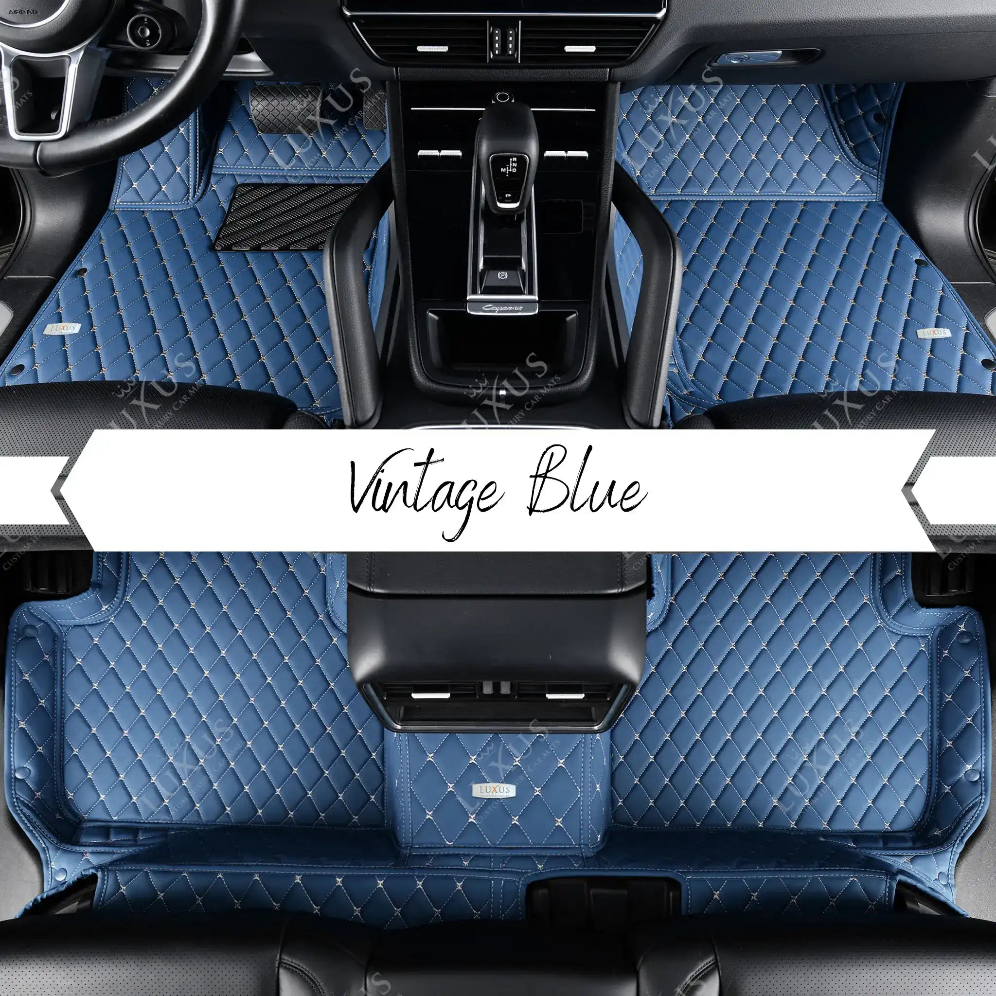 Luxus Car Mats™ - Juego de alfombrillas de lujo Vintage Blue